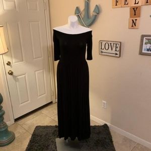 Black maxi dress